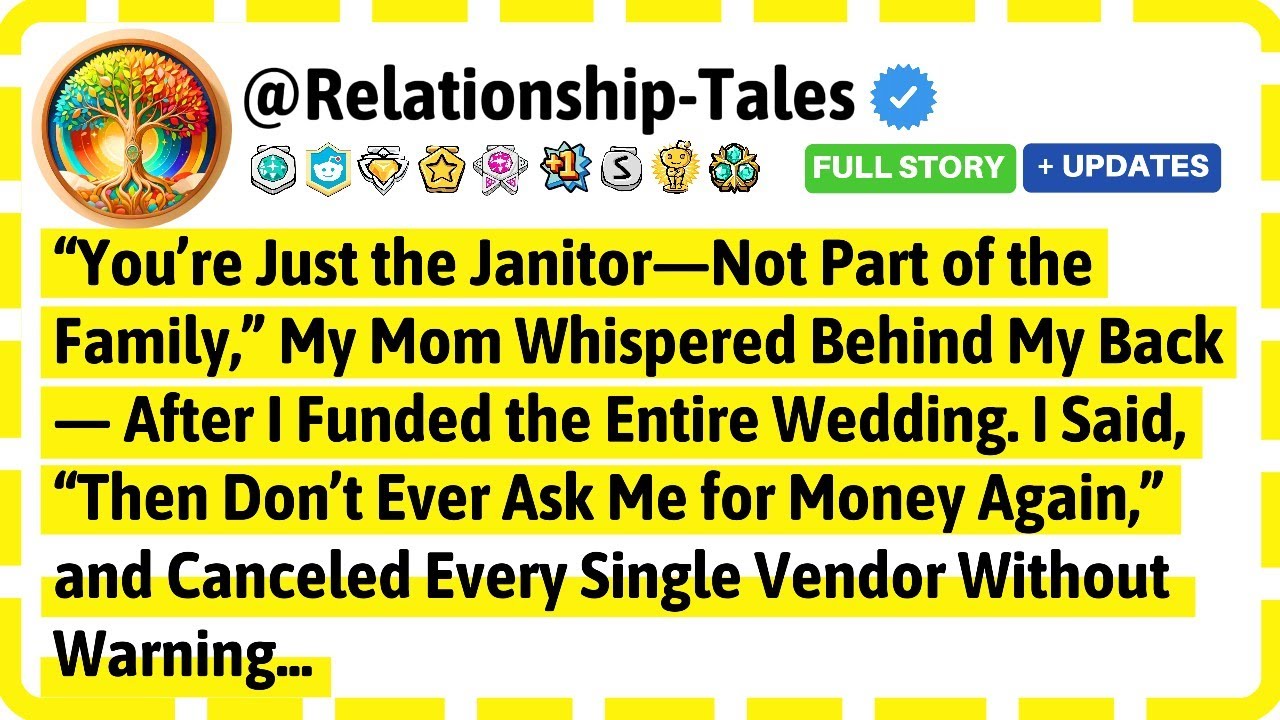 “You’re Just the Janitor—Not Part of the Family,” My Mom Whispered Behind My Back — After I Funded