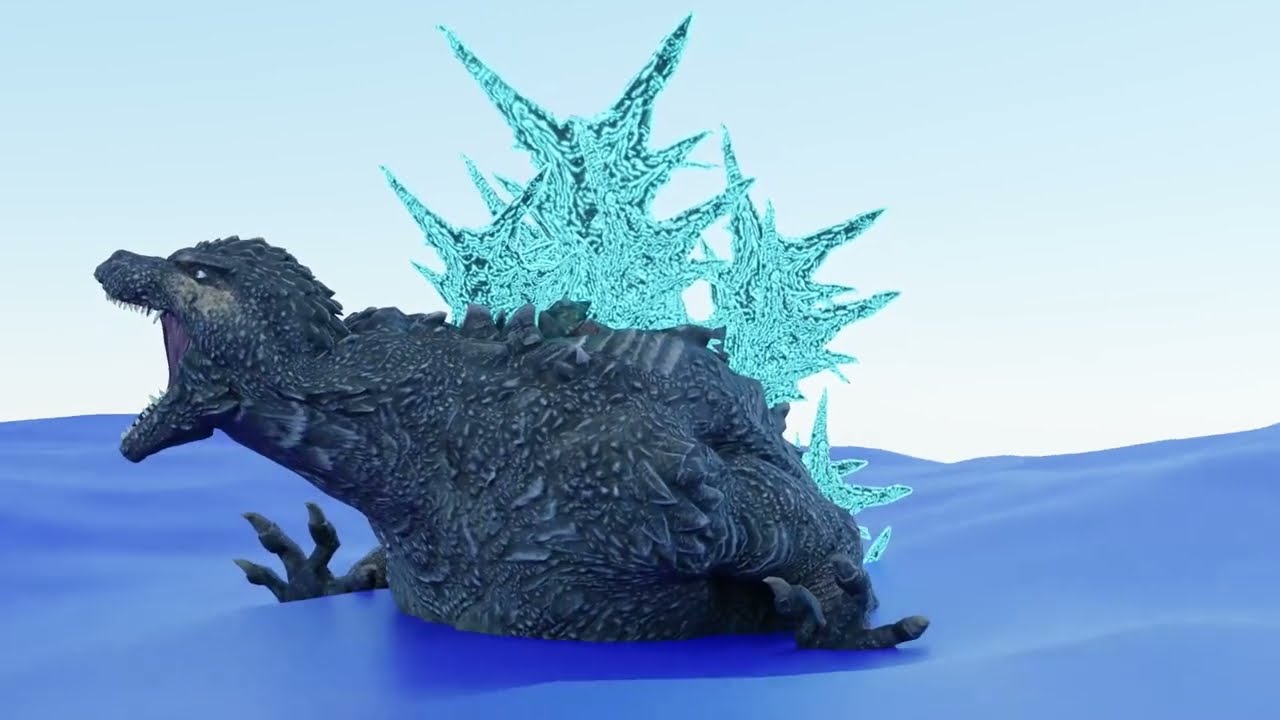 Godzilla minus one test animation [Blender]