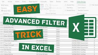 Famous Really Easy (and Useful!) Advanced Filter Trick in Excel Net Worth
