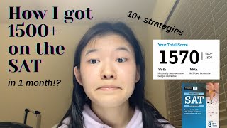 HOW TO GET A 1500+ ON YOUR SAT IN 1 MONTH!! *study plan/tips*