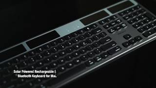 Macally BTSOLARKEYSG Solar Powered Rechargeable Slim Bluetooth Keyboard for Mac - Space Gray screenshot 5