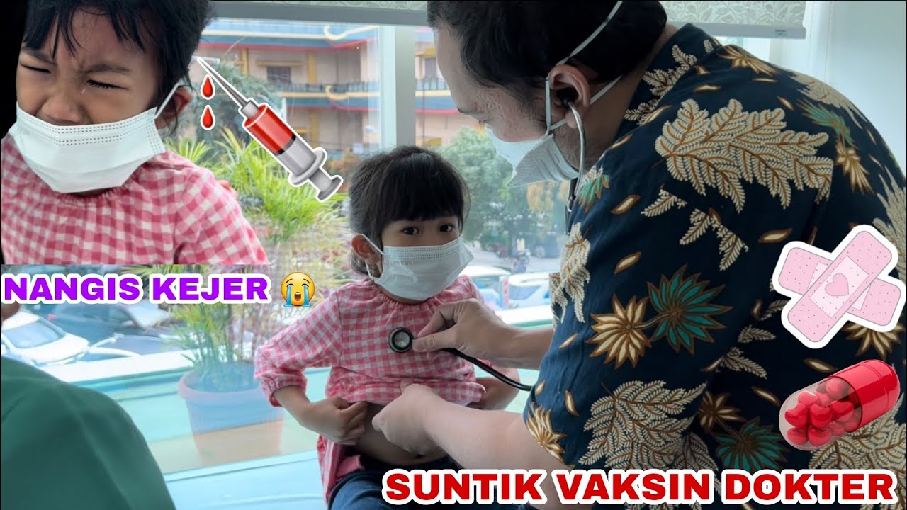 NANGIS KEJER 😱 QIANA SUNTIK VAKSIN BCG DI RUMAH SAKIT💉| QIFA AGUNG