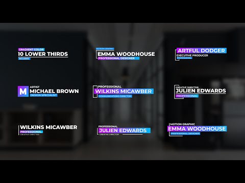 10 Modern Lower Thirds (.Mogrt), a Templates & Theme by MinnaPicture (Thumbnail 1 of 2)