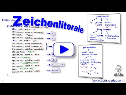 Zeichenliterale in Java