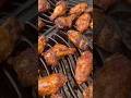 Charcoal grilled chicken wings on my Napoleon kettle grill