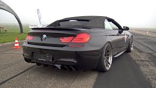 BMW M6 F12 w/ Akrapovic Exhaust - REVS, BURNOUT & RACE!