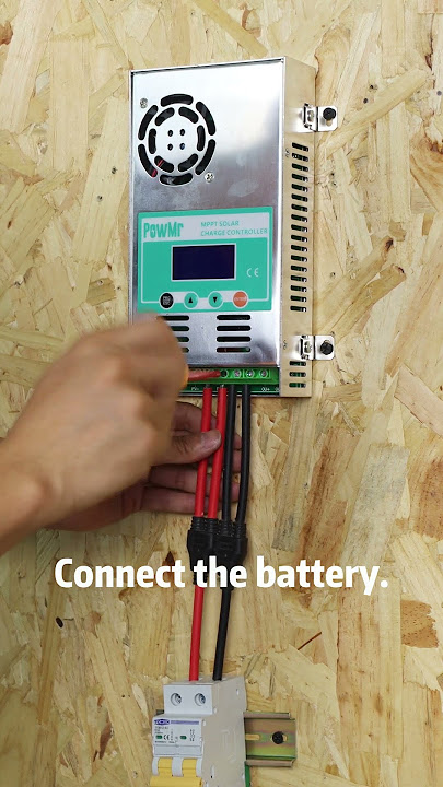 PowMr MPPT 60a Solar Controller Quick Installation Wiring Guide-HHJ 60A