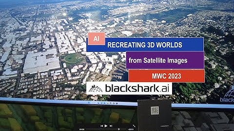 MWC 2023 - Digital Twin - Earth -  BlackShark.ai - #digitaltwin #r3d #rendering