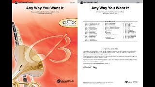 Any Way You Want It, arr. Michael Story – Score & Sound