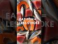 Eating Fish Twice a Week Cuts Stroke Risk by 14% (Science Says) #strokeprevention #brainhealth