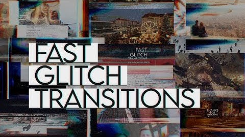 Fast Glitch Transitions Premiere Pro Templates