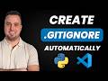 Create a .gitignore file automatically | Python + VS Code