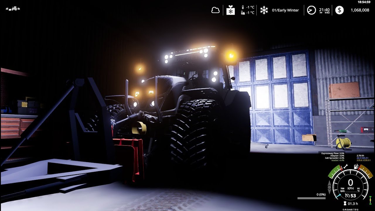 FS19 (Bryting) (Snow plowing and blowing) YouTube