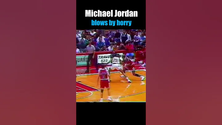 THAT FIRST STEP: MJ Blows Past Robert Horry for the Slam  #goat #nba #basketballplayer