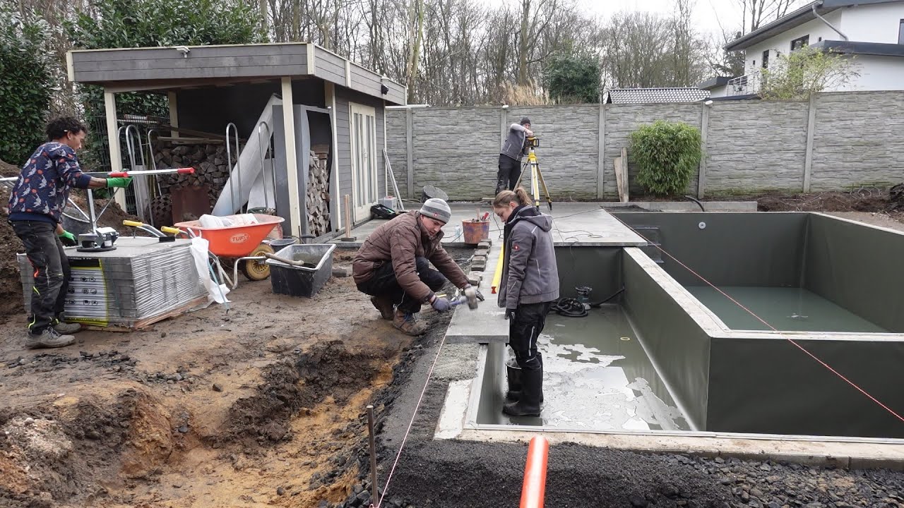 Schwimmteich bauen mit Filterteich Dokumentation YouTube