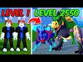 Noob To MAX LEVEL With KITSUNE and T-REX in Blox Fruits [FULL MOVIE]