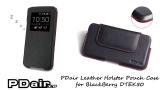 PDair Handmade Leather Smart Pouch Holster Case for BlackBerry DTEK50 screenshot 5
