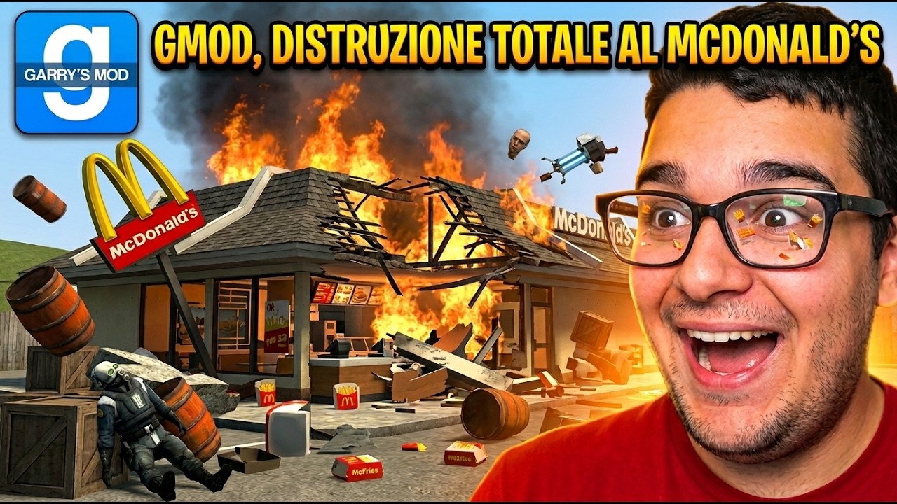 Ho DISTRUTTO un INTERO McDonald's su GMOD! 😱💥