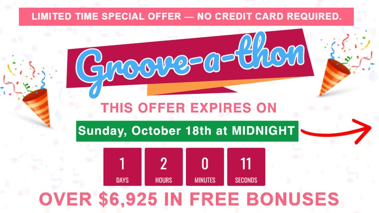 GrooveFunnels Groove-A-Thon | Free Live Training On Now - Discovering a GROOVE Mindset ! |
