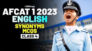 AFCAT 1 2023 Exam English 45 Days Crash Course - Synonyms - Class 4