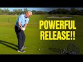 How to release the golf club powerfully more distance