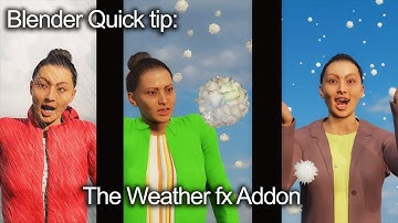 Blender Quick Tip: The Weather fx addon