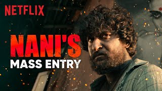 Nani's INCREDIBLE Entry Scene 🔥 | Dasara | Now Streaming | Netflix India