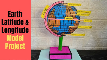 Latitude and Longitude of earth model project | How to make earth DIY | Exhibition model for school