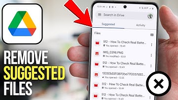 Remove Suggested Files from Google Drive on Android