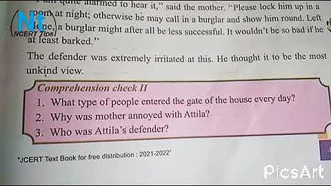 class 7 chapter 1 Attila 🐕🐕  Comprehensive check 2 question and answer Ncert tips #ncerttips