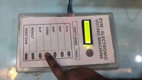 How to Make an EVM Electronic Voting Machine | Software Simulation |
