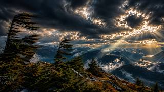 5 Hours Mountain Wind Sounds | Powerful Alpine Ambience for Sleep, Study & Relaxation