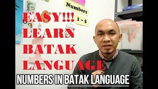 EASY!!!! Let's learn Batak Language Numbers