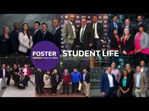 Teams and study groups in the UW Foster School Hybrid MBA Program