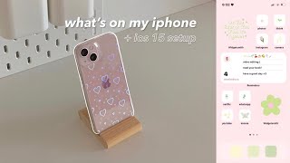 what’s on my iphone 13 🍡 | phone transformation, aesthetic ios 15 setup!