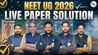 NEET UG 2026 - LIVE PAPER ANALYSIS & SOLUTION | First to solve #fastest #neetsolution #neet2026