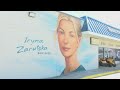 Mural of Iryna Zarutska up on local business