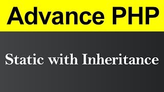 Static with Inheritance in PHP (Hindi)