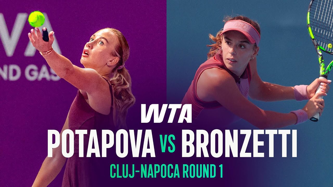 Anastasia Potapova vs. Lucia Bronzetti | 2026 Cluj-Napoca Round 1 | WTA Match Highlights