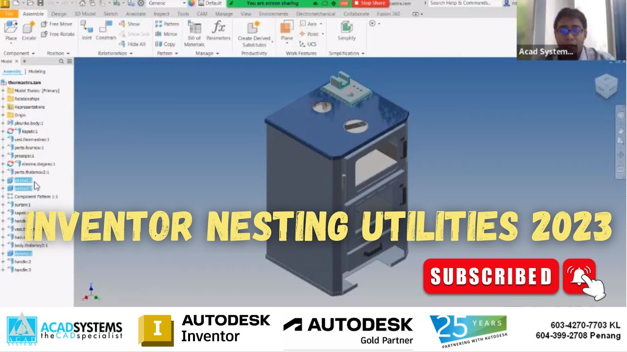 C16 ◍Autodesk Inventor Nesting 2023