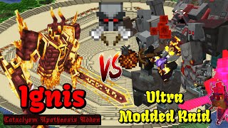 Minecraft |Mobs Battle | Ignis(Cataclysm Apotheosis Addon) VS Ultra Modded Raid