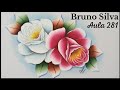 Rosa Púrpura Pintura em Tecido para Iniciantes - Bruno Silva - Aula 281