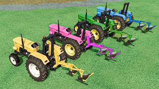 TRANSPORTING FIAT TRACTORS to PLOWING WITH Man TRUCKS ! Farming Simulator 22