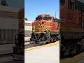 BNSF power helps out on the Amtrak San Joaquin out of Martinez CA