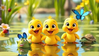 Colors of the Pond 🌈 | Learn Colors Song for Kids | Fun 3D Animated Ducks and Animals
