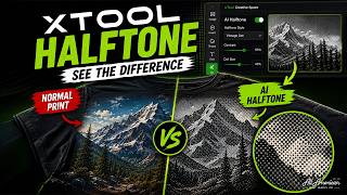 Testing xTool's AI Halftone Maker on Apparel Prints