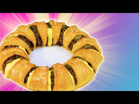 Cheeseburger selber machen - mit diesem Cheeseburger Rezept für den ausgefallenen Cheeseburger Ring