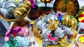 We offer you the tutorial of weaving Christmas tree decorations from newspapers. +++++++++++++++++++++++++++++++++++++++
