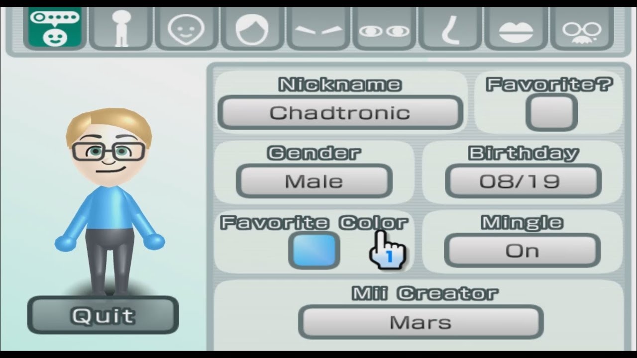 Chadtronic - Mii 464 - YouTube