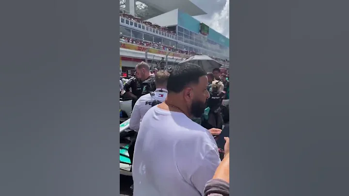 DJ Khaled wanted that photo with Lewis Hamilton
